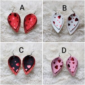 Handmade Valentine's Day Earrings